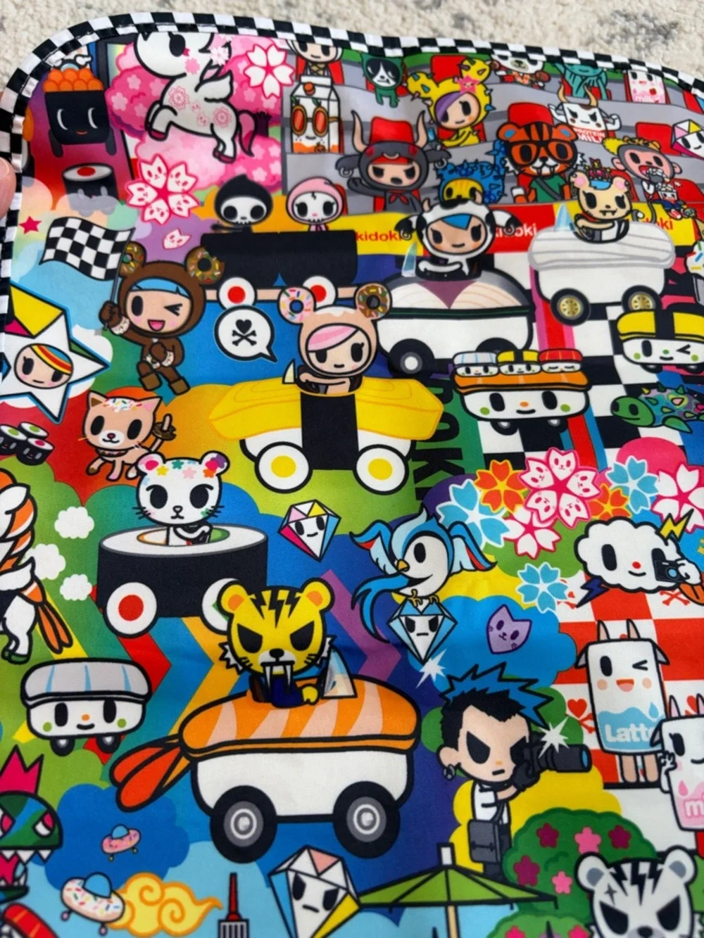 JuJuBe x Tokidoki Light Changing Pad Sushi Cars